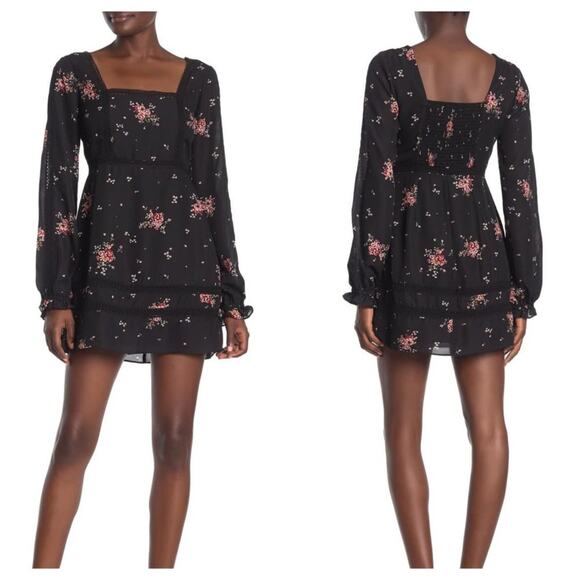 Show Me Your Mumu Helen Floral Dress Black Pink Size Small New With Tag - Picture 13 of 15